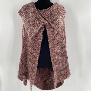 Haute Fox Knitted Cardigan Long Sleeve Brown/ Red Color Coat Size 1X/2X NWT